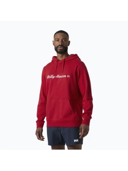 Hanorac cu glugă Helly Hansen roșu