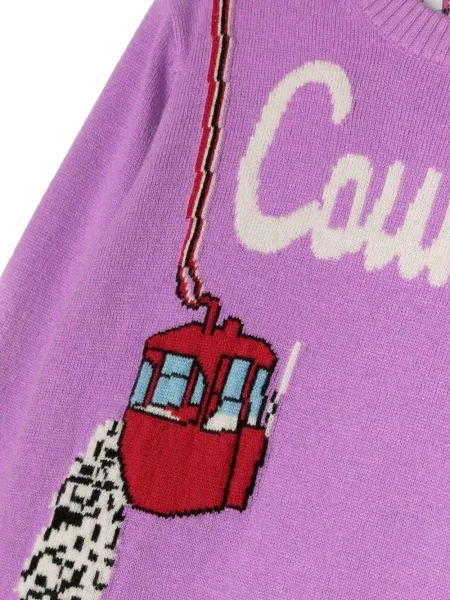 Sweter dziecięcy Mc2 Saint Barth fioletowy