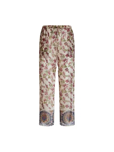 Szerokie spodnie Etro z wzorem paisley