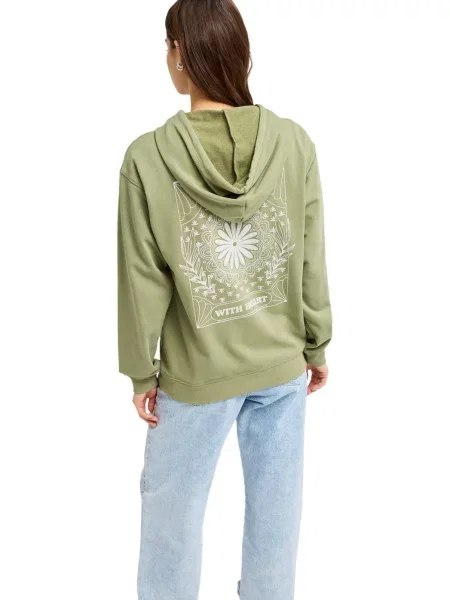 Bluza z kapturem SURF STOKED TERRY VINT zielona