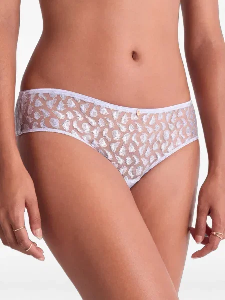 Chiloți briefs Aubade cu broderie violet