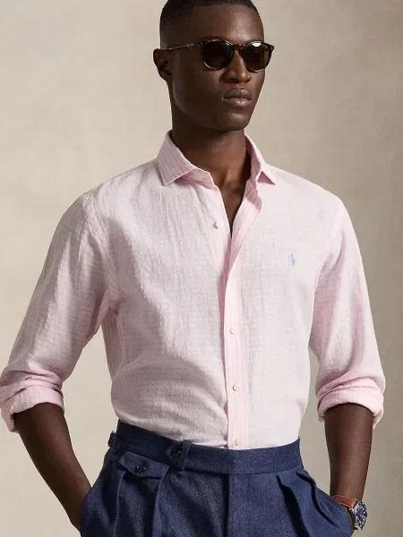 Polo Ralph Lauren košulja za muškarce s lanom