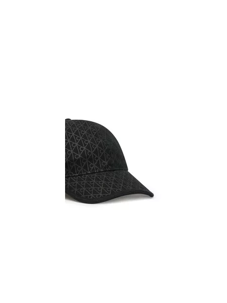 Kepurė su snapeliu Calvin Klein Emblem Print W Leather Patch Cap juoda