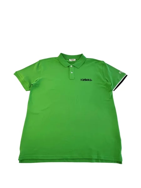 Tricou polo Iceberg cu imagine verde