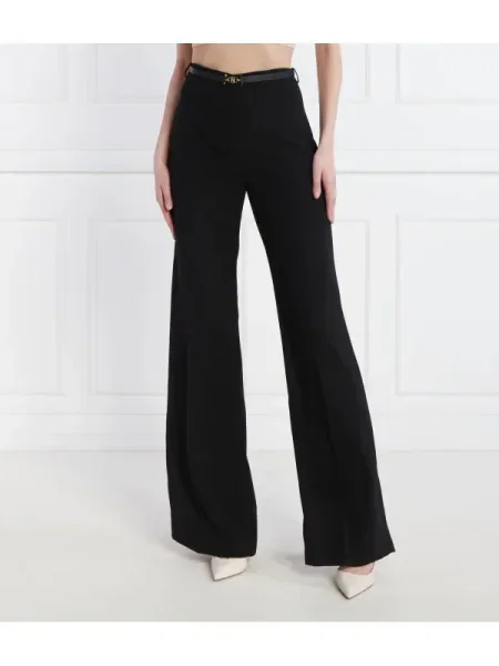 Elisabetta Franchi Pantaloni cu cordon negru