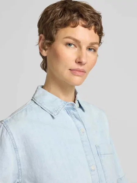 Bluzka jeansowa o kroju relaxed fit z czystej bawełny Tommy Hilfiger