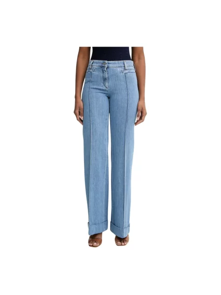 Jeansy straight leg Missoni niebieskie