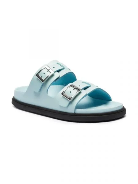 Birkenstock Bőr papucs ST BARTHS kék