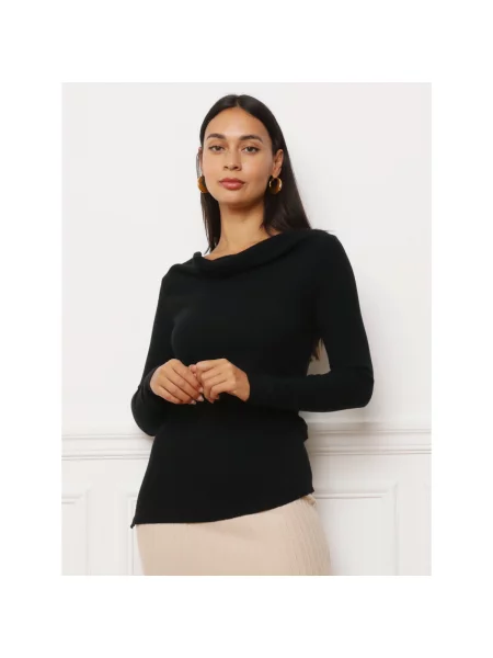 Top La Modeuse negru