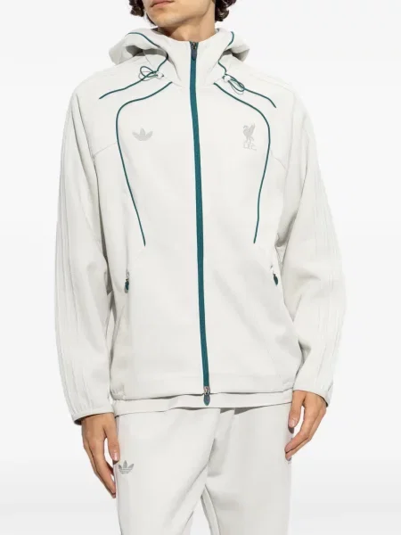 Lung tricou Adidas cu imagine plasă alb
