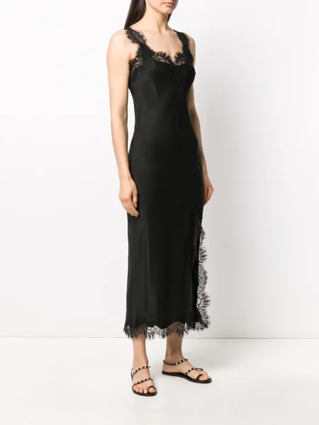 Rochie Gold Hawk din dantelă de costum negru