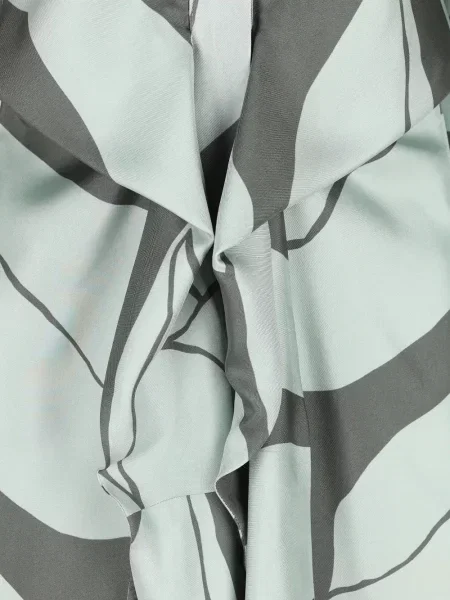 Rochie Max Mara cu model floral cu imagine de costum verde