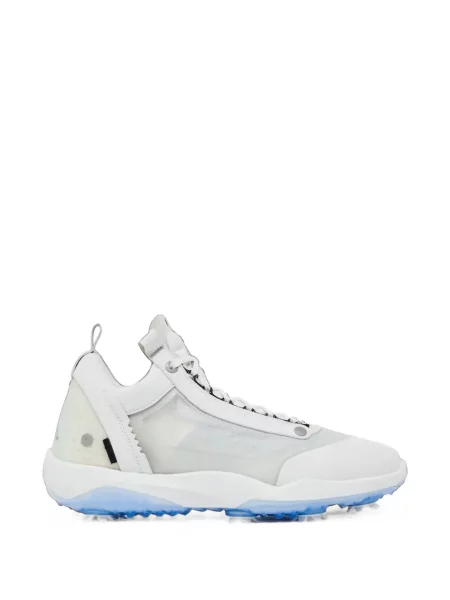 Sneakerși Jordan cu șireturi din dantelă alb