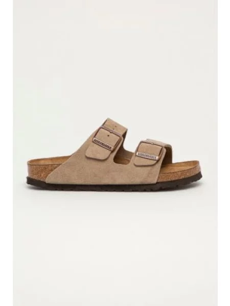 Birkenstock Semišové pantofle Arizona béžové