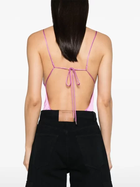 Body Max Mara de mătase roz