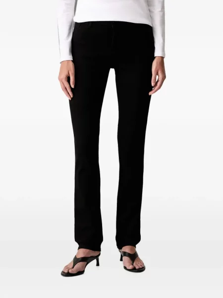 Blugi skinny Armani Exchange skinny fit cu autograf negru