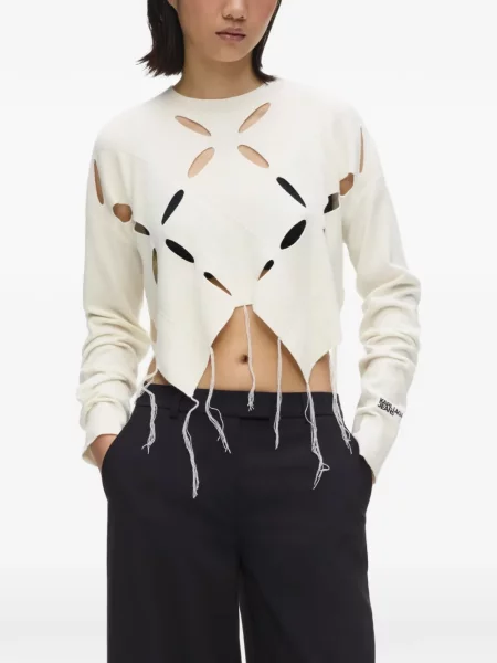 Пуловер Karl Lagerfeld Jeans с ресни