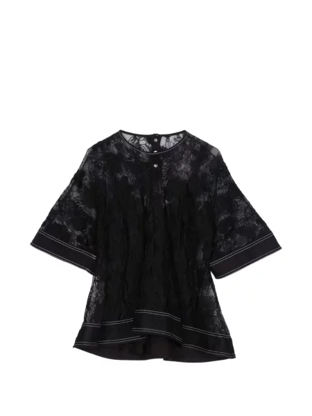 Top 3.1 Phillip Lim din dantelă negru