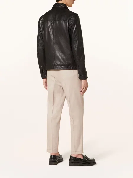 Allsaints Kurtka Skórzana Luck schwarz czarna