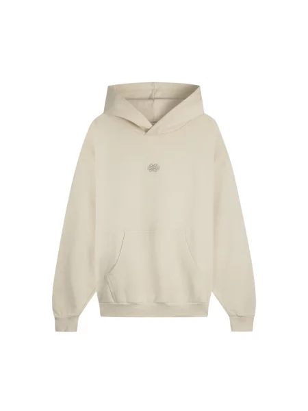 Haftowana bluza z kapturem Filling Pieces beżowa
