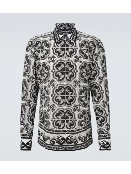 Svilena srajca Dolce&gabbana črna