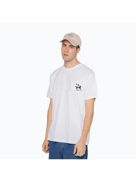 Tricou pentru bărbați Kaotiko Washed Neverland white alb