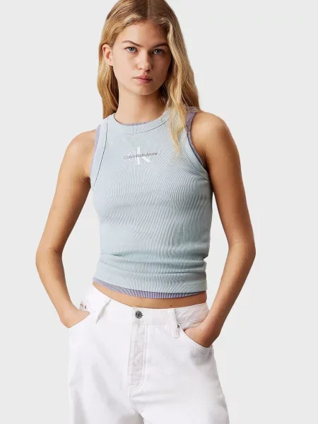 Майка Calvin Klein Jeans блакитна