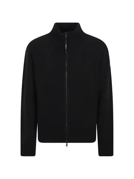 Sweter Moncler z logo czarny