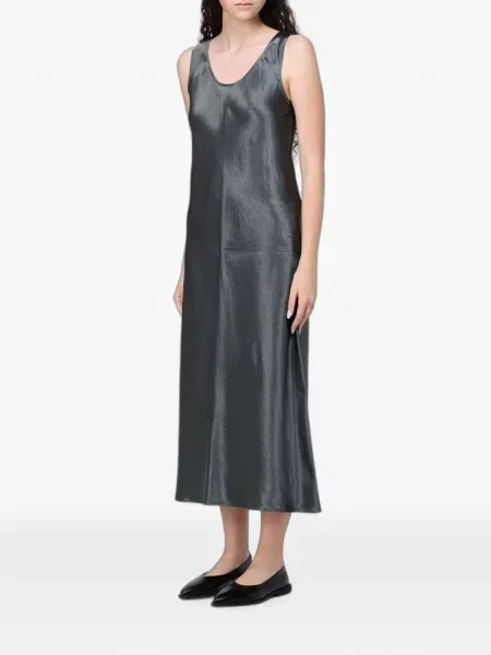 Сатенена миди рокля Max Mara сиво