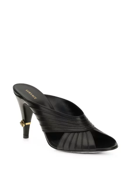 Papuci tip mules Versace negru