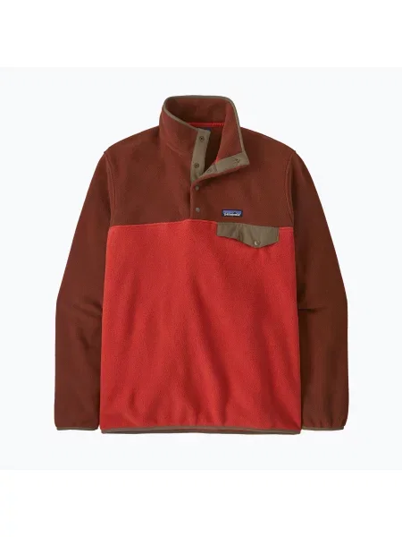 Мъжки суитшърт за трекинг Patagonia LW Synch Snap-T P / O amanita red червено