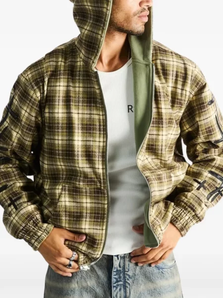 Reversibil hanorac cu glugă Rta verde