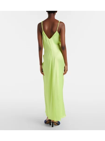 Rochie midi Jw Anderson de mătase galben