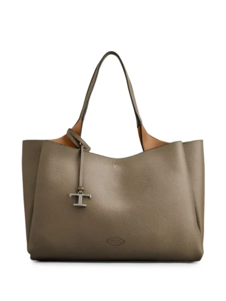 Geantă shopper Tod's din piele gri
