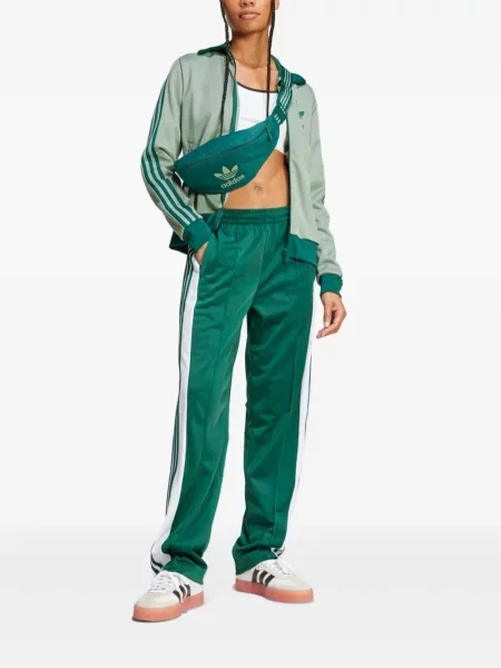 Hanorac Adidas cu autograf alergare evazat verde