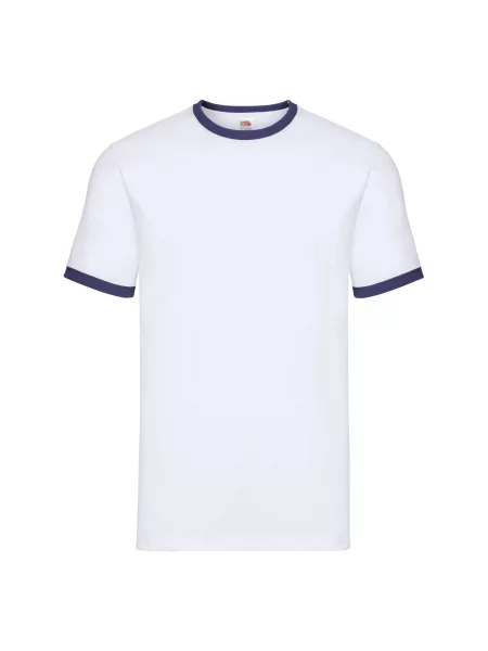 T-shirt Ringer biała