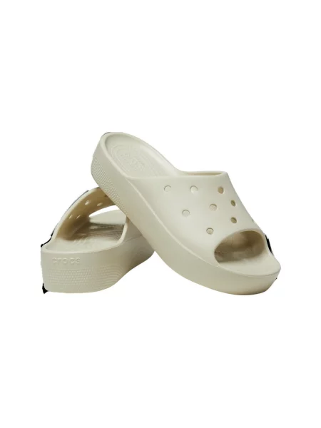 Pantofi Crocs cu platformă clasici bej
