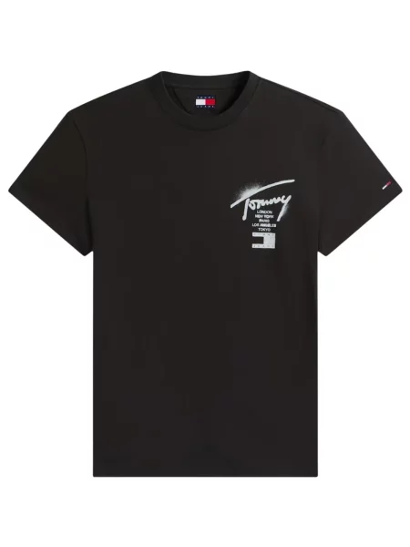 Tričko Tommy Jeans černé