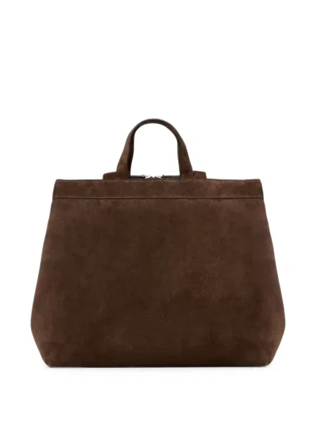 Geantă shopper Marsell din piele de căprioară maro
