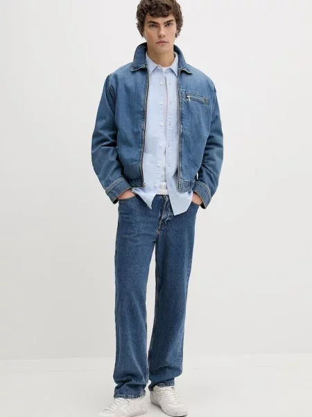 Levi's krátká bunda džínová CRISTOBAL GARAGE modrá