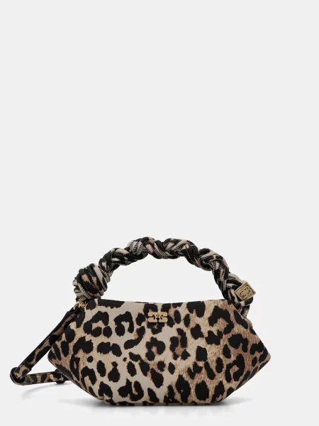 GANNI torebka beżowy brązowa