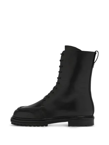Botine Aeyde cu șireturi din dantelă negru