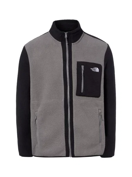 The North Face kurtka polarowa Yumiori Mężczyźni Sztuczne włókno szary|czarny S czarna