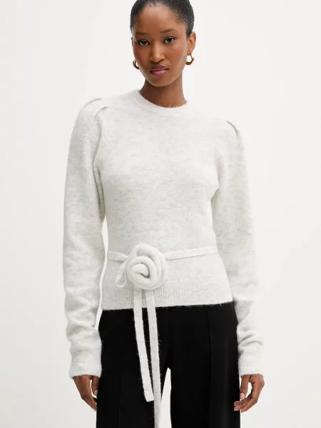 Rotate pulover de lână light gri