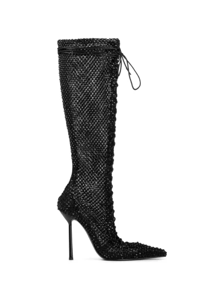 Botine Le Silla cu șireturi din dantelă negru