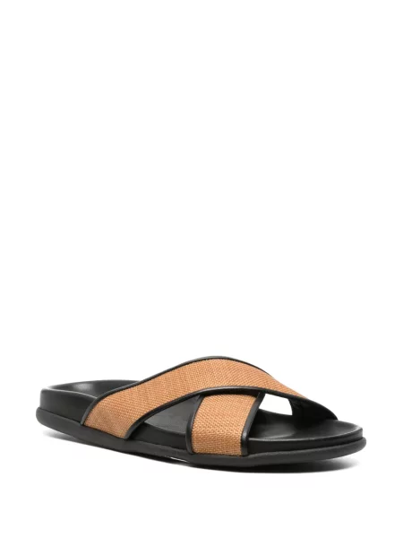 Sandale Ancient Greek Sandals din piele fără toc negru