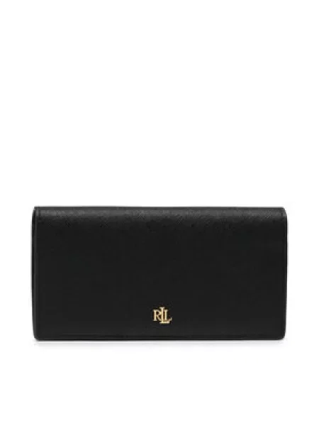 Lauren Ralph Lauren Великий гаманець Slim Wallet Wlt Med чорний