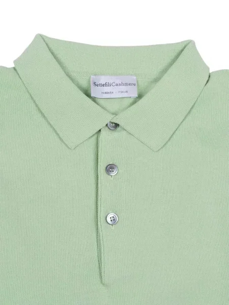 Kasmír pólóing Settefili Cashmere zöld