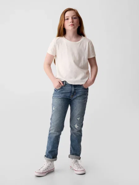 Pantaloni copii Gap albastru