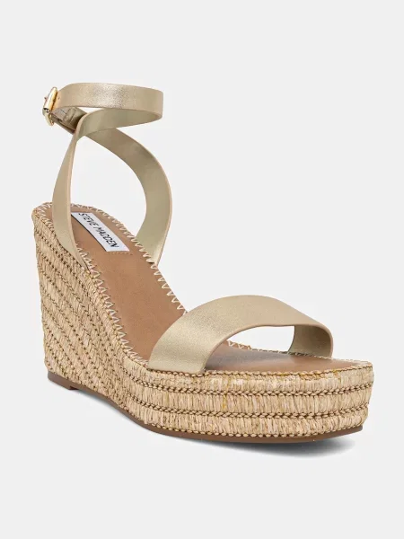 Usnjeni sandali Steve Madden Cassie zlata